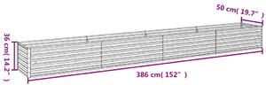 VidaXL corten acél kerti magaságyás 386x50x36 cm