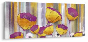 Kép - Virágok illusztrációja (120x50 cm)