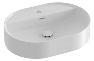 Ravak Ceramic Slim 55x40 cm-es pultra ültethető mosdó, középen csaptelepnyílással XJX01155003