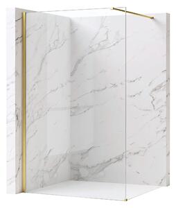 Zuhanyfal Rea Flexi Transparent / Brush Gold 70