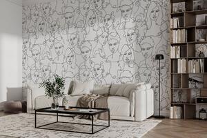 Fotótapéta A nők arcának jellemzői, Modern fotótapéta, w00129 - Muralas.hu