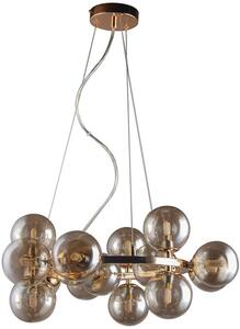 Italux glamour modern függeszték marbelio füstös konyak arany itxpnd-6161-15 go+co