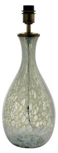 NO1 NO1 kézműves üveg és szálcsiszolt bronzlemez asztali lámpa