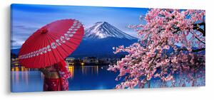 Kép - Kilátás a csúcsra, Japán (120x50 cm)