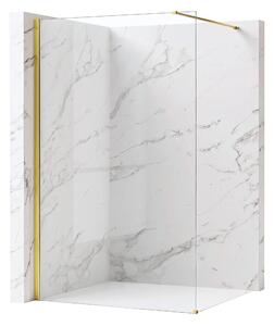 Zuhanyfal Rea Flexi Transparent / Gold 70