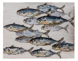 Endon Down River Fish Art Canvas 1000x37x800mm - ED-5059413329326
