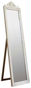 Endon Lambeth Wood Cheval Mirror White 1790x455mm - ED-5055299433560