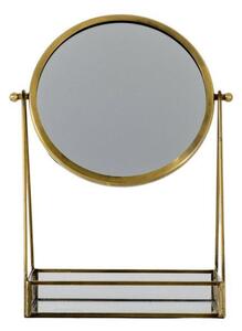 Endon Lara Desk Mirror Antique Brass 220x140x335mm - ED-5059413695025