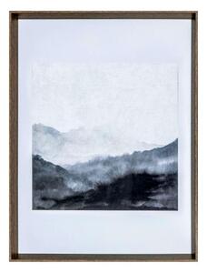 Endon Dark Valley Abstract Print Framed Art - ED-5059413412004