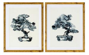 Endon Bonsai Ink Abstract Studies Framed Art Set of 2 - ED-5059413412011