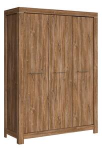 Gardróbszekrény Etrlire 120, Laminált forgácslap, 210x150x56cm, Kavargó tölgy