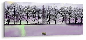 Kép - Bárkák a tavon (120x50 cm)