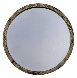 Endon Hector Mirror Round Large Grey Wash600x600x30mm - ED-5059413697074