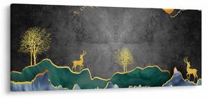 Kép - Hegyi táj (120x50 cm)