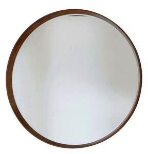 Endon Keaton Round Mirror Walnut 1000x1000mm - ED-5056315929241