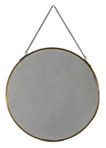Endon Zuri Mirror Round Antique Brass D250mm - ED-5059413695124