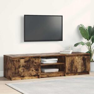 Füstös tölgy színű szerelt fa TV-szekrény 140 x 40 x 35,5 cm