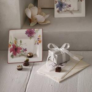 Mariefleur Gifts virágmintás szögletes porcelán tál - Villeroy & Boch