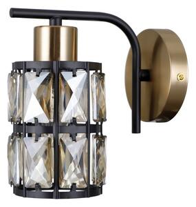 Italux Menfi fekete beltéri fali lámpa (IT-WL-44236-1-BK-GD)