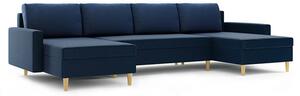BELLIS III U alakú kinyitható kanapé Kék
