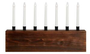 Markslöjd ALBERO Candlestick 7L Brown/Black E10 7 WOOD