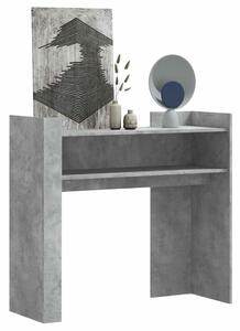 Betonszürke szerelt fa tálalóasztal 100x35x90 cm