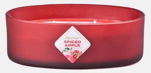 Spiced Apple illatos gyertya, két kanóccal piros