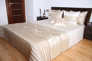 Minőségi bézs színű ágytakaró egy kis luxussal Szélesség: 170 cm | Hossz: 210 cm