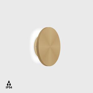 Surface mounted luminaire BUTTON RS. D150mm, sp 45mm, 8W LED, 3000K, 720Lm, CRI>90, IP 54, champagne gold color - LTX-10.0150.8.930.CG