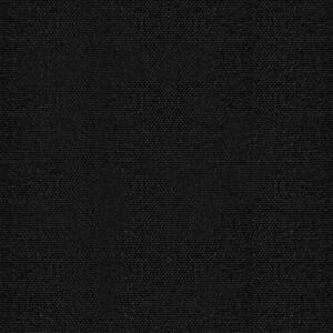 Fekete sötétítő függöny fémkarikákkal Hossz: 250 cm