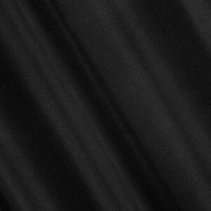 Fekete sima függönyök gyűrűkön lógva Hossz: 250 cm