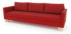OSLO II nagyméretű kinyitható kanapé Piros