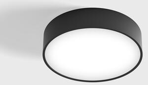 Surface mounted luminaire DISK S, D260mm, H60mm, EDISON SMD LED 25W, 2625 Lm, warm white 3000K, 110fok beam angle, black color, Driver incl. - LTX-02.2600.25.930.BK