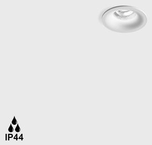 Ceiling recessed luminaire RIO, D82mm, H56mm, BRIDGELUX LED, 250mA driver, 9W, 989LM, natural white 4000K, 50fok beam angle, CRI>90, IP 44, white color - LTX-01.6480.10.940.WH
