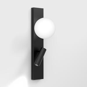 Surface mounted luminaire SFERA WALL M. L 100mm, sp 116mm, h 344mm. Bridgelux 2835 LED 3.6W (243Lm) + luminus 1.5W LED (119Lm), 3000K, CRI90, IP20, Driver(only 3-year warranty) can be toch and dimmin