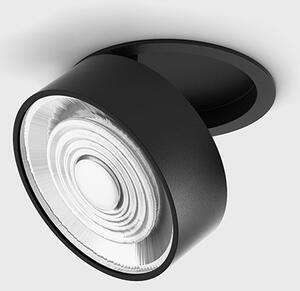 Ceiling recessed luminaire SOL IN, D95mm, H33mm, 14 W, 1425 Lm, 3000K, 38fok CRI>90, 350 mA, IP 20, black color - LTX-01.9533.14.930.BK