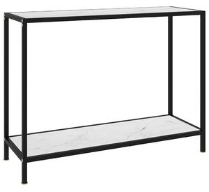Fehér edzett üveg tálalóasztal 100 x 35 x 75 cm