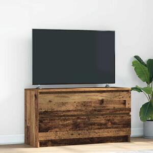 Antik fa színű szerelt fa TV-szekrény 100x35x54 cm