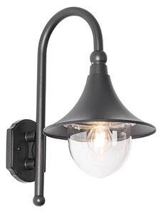 Klasszikus kültéri fali lámpa fekete IP44 - Daphne