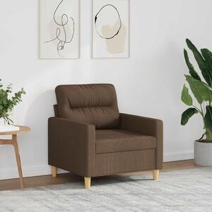 Barna szövet kanapéfotel 60 cm
