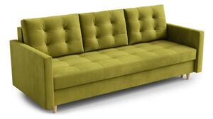 Nagyméretű szétnyitható kanapé SAWA Zöld