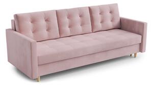 Nagyméretű szétnyitható kanapé SAWA Rózsaszín
