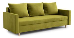ALMA Nagyméretű kinyitható kanapé Világos zöld