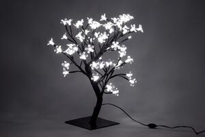 NEXOS Dekoratív fa virágokkal LED 45 cm hideg fehér