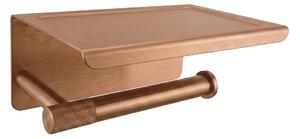 WC-papír tartó polccal 6613 Modern Copper Brush