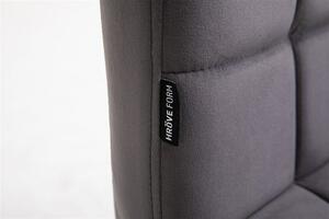 HR7009N Grafit modern velúr szék arany lábbal