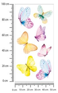 Gyerekszoba falmatrica - Színes pillangók