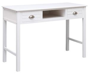 Fehér tömör császárfa íróasztal 108 x 45 x 76 cm