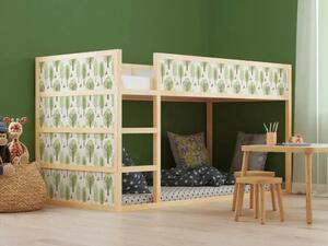 IKEA KURA ágy bútormatrica - pasztell fák