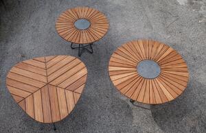 Természetes bambusz kerti étkezőasztal HOUE Circle 150 cm